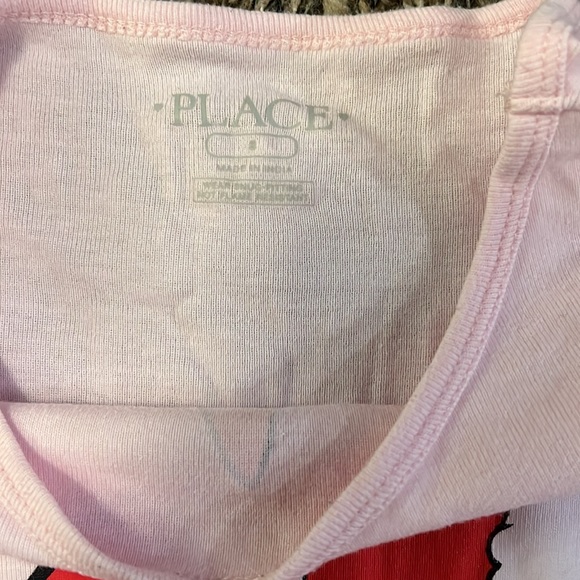 The Children’s Place Girls Pajama Set Size 8 EUC Unicorn and Candy cane design - Picture 2 of 7